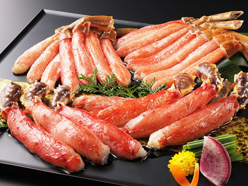  本ずわい&本タラバしゃぶ各500g入(急速冷凍)特製たれ2袋(6個入)&ダシ昆布付き【A】